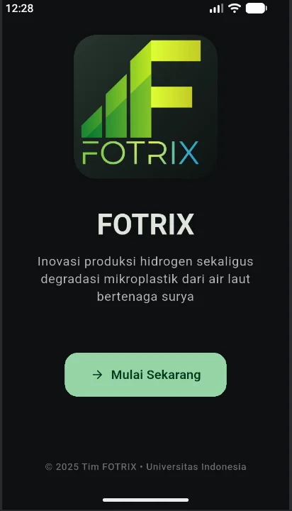 FOTRIX startup screen