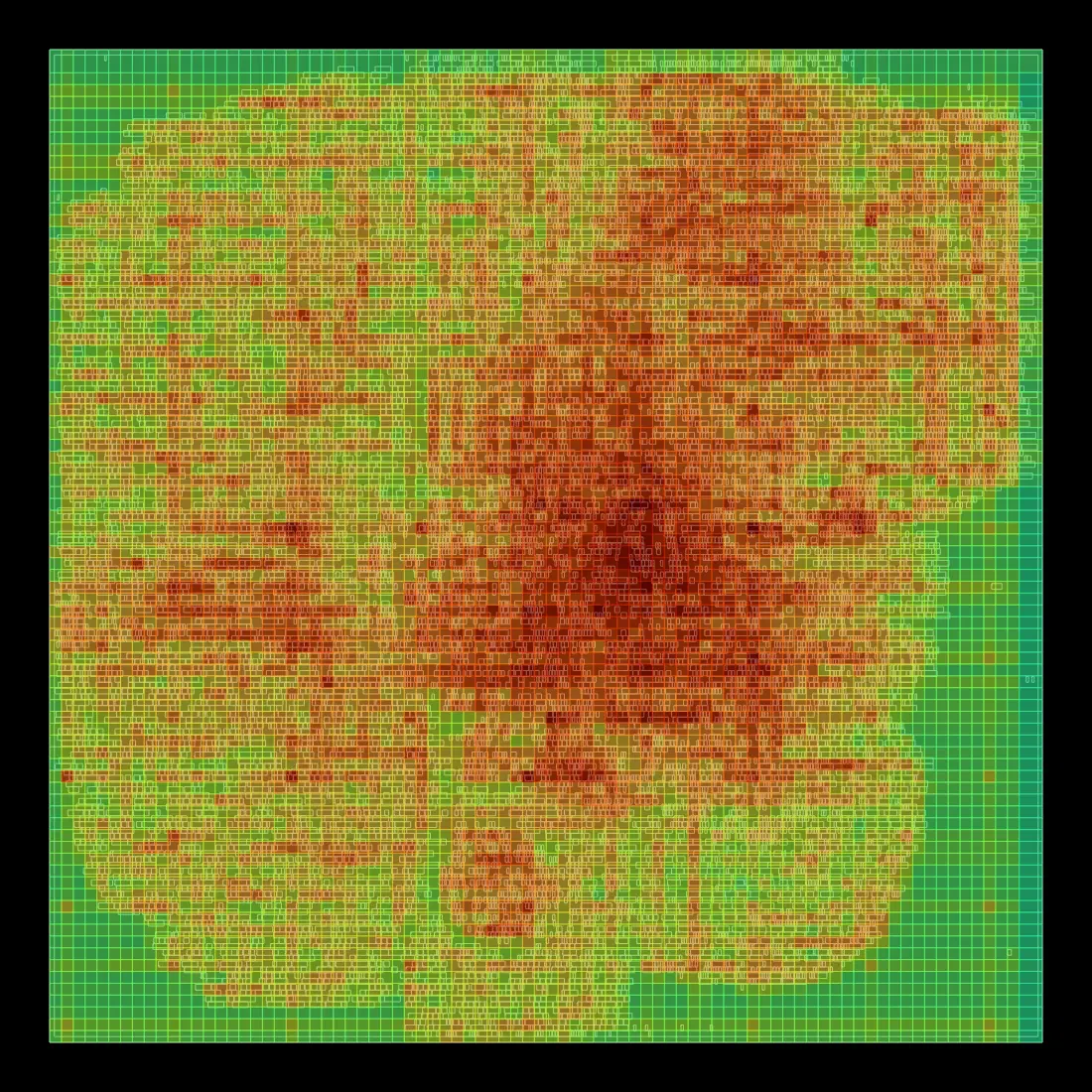 ibex_core routing congestion heatmap