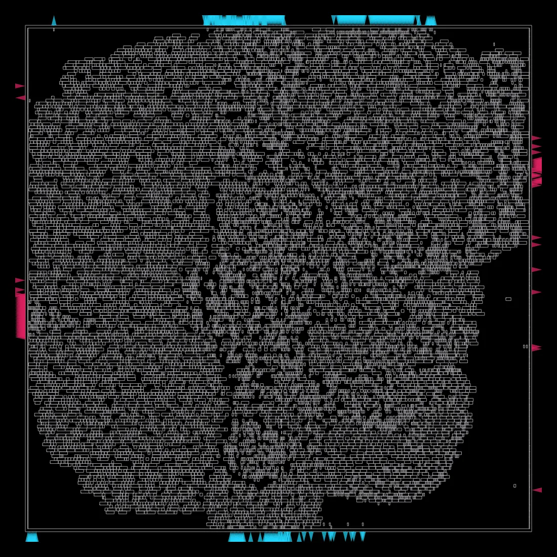 ibex_core placement — 15,321 standard cells